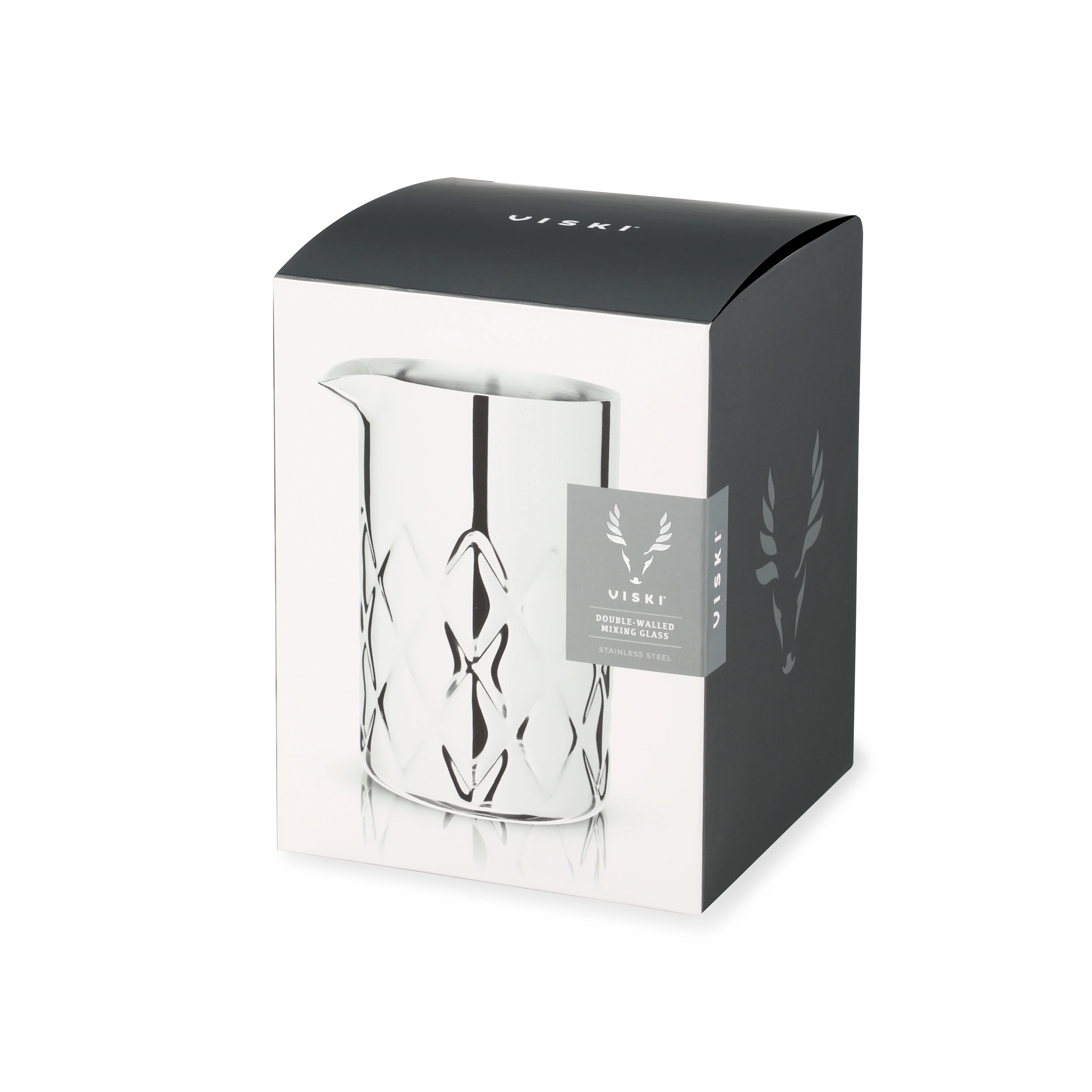 Admiral Stainless Steel Double-Walled Mixing Glass - Image 7