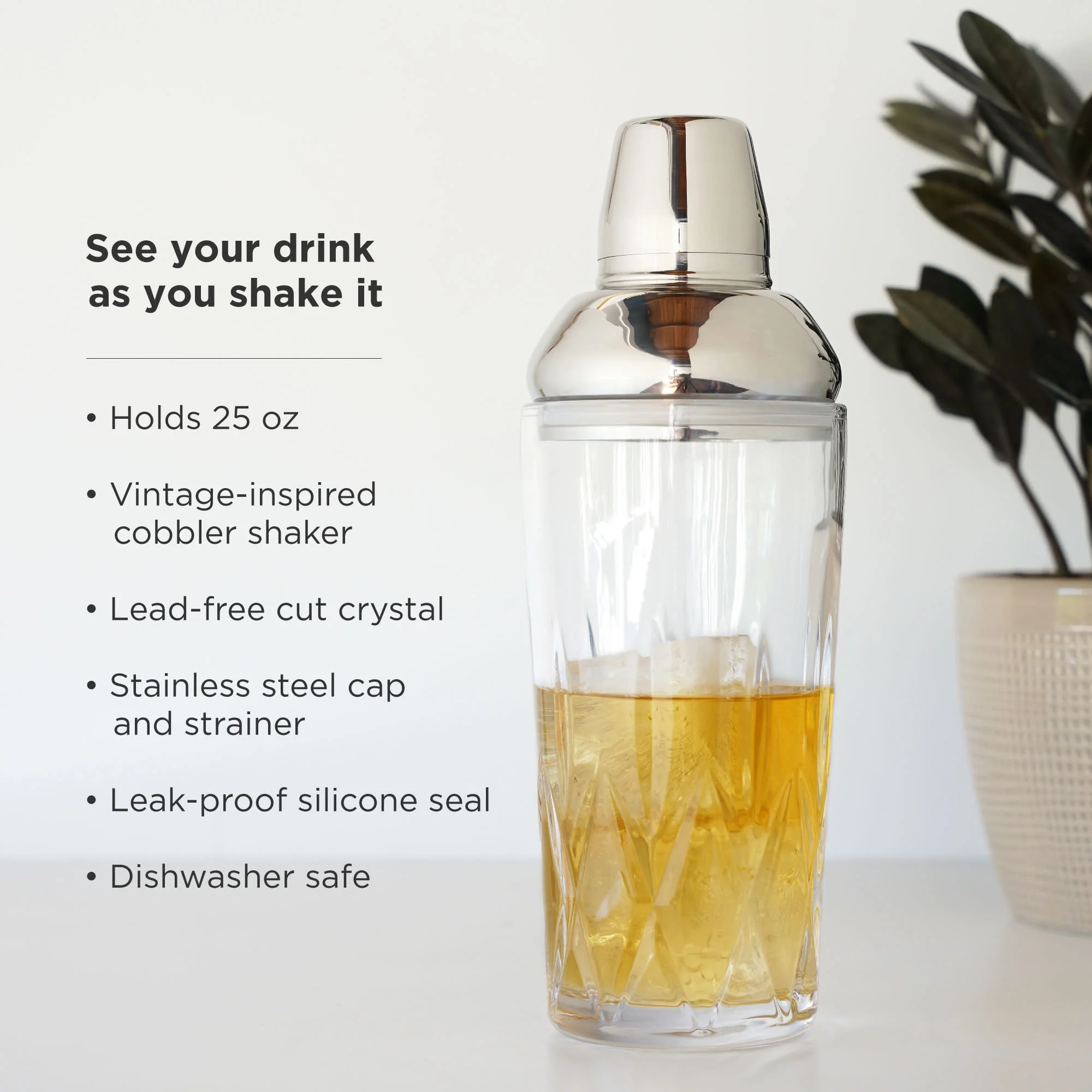 Admiral Crystal Cocktail Shaker - Image 5