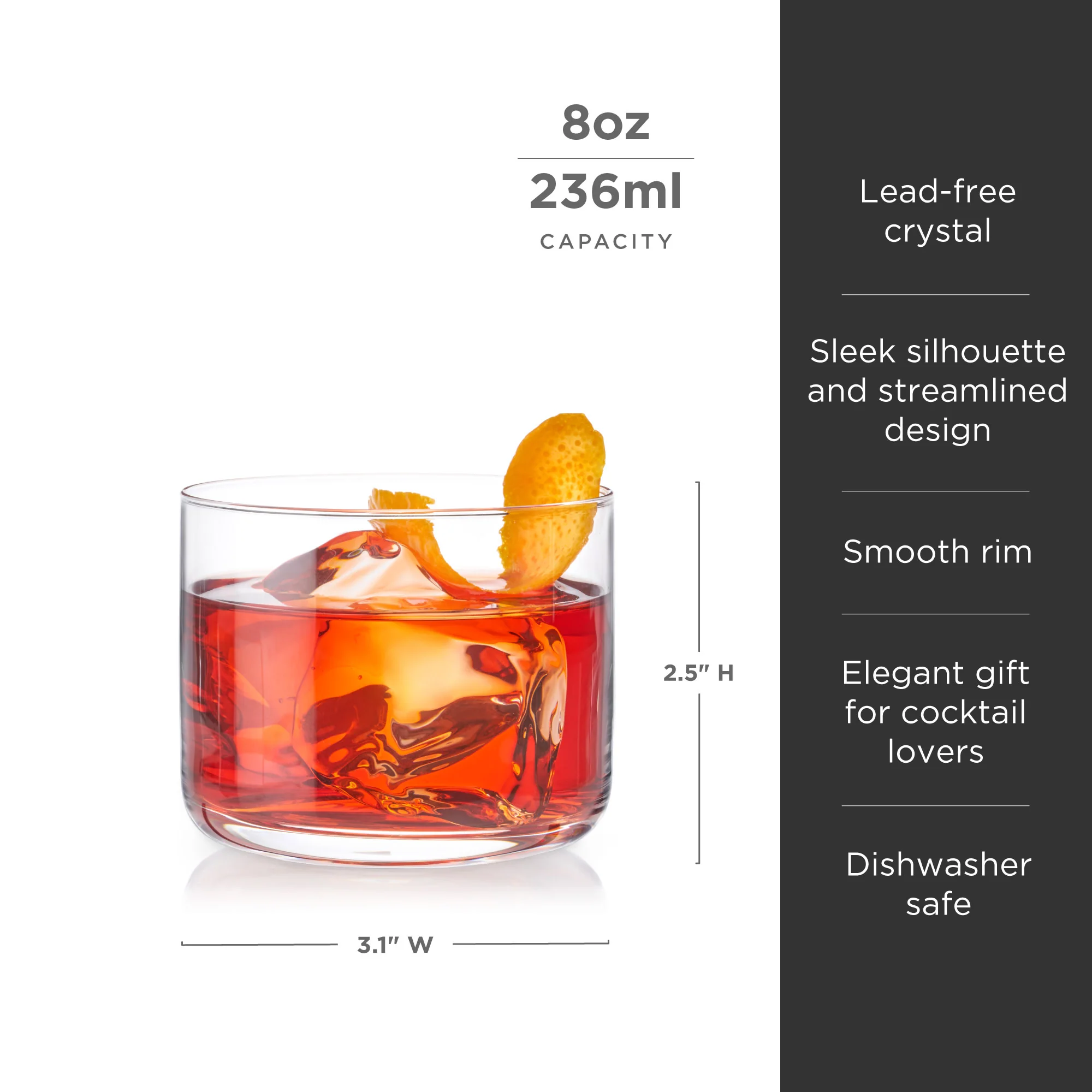 Raye Crystal Negroni Glasses Set of 2 - Image 6