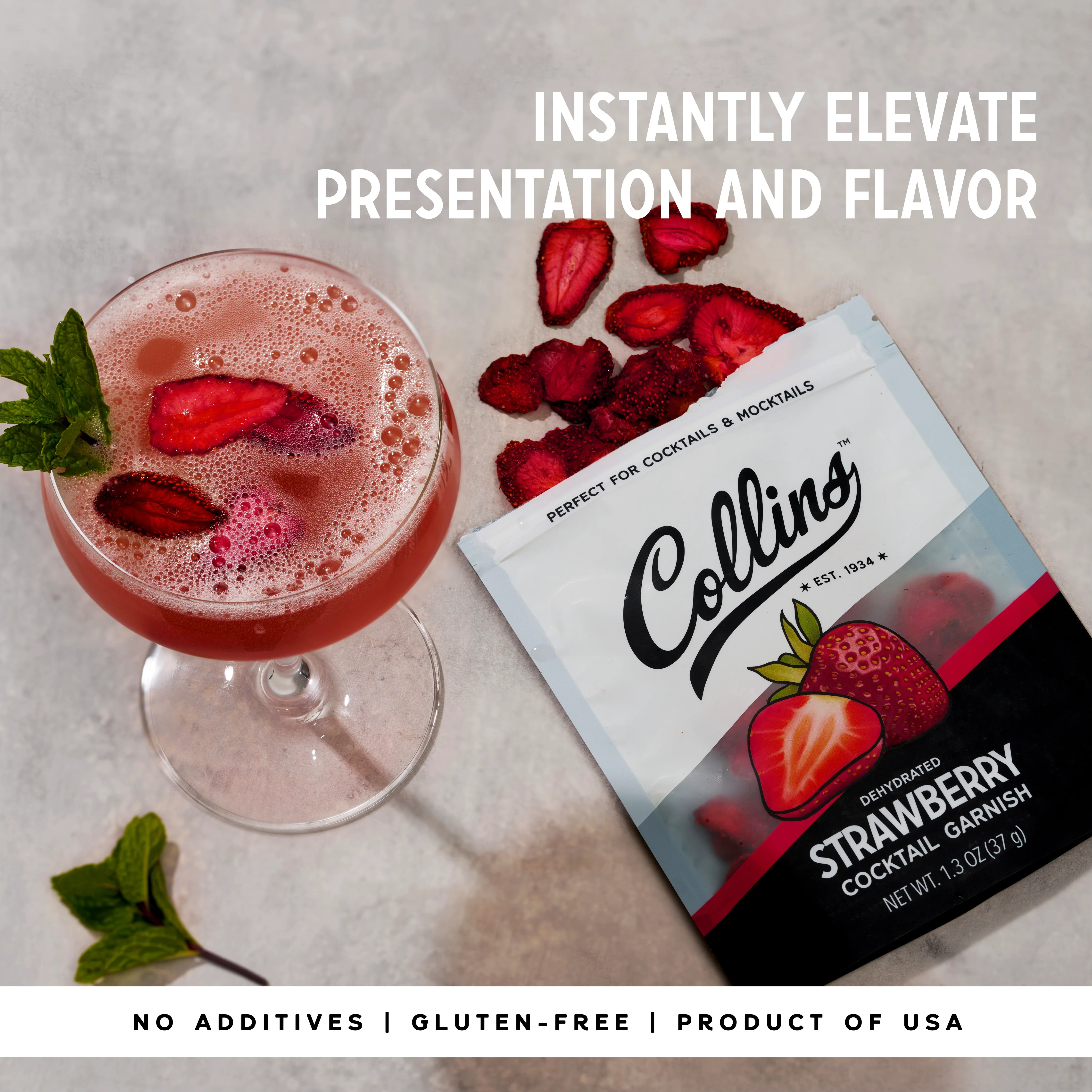 Dehydrated Strawberry Cocktail Garnish, 1.3 oz - Image 3