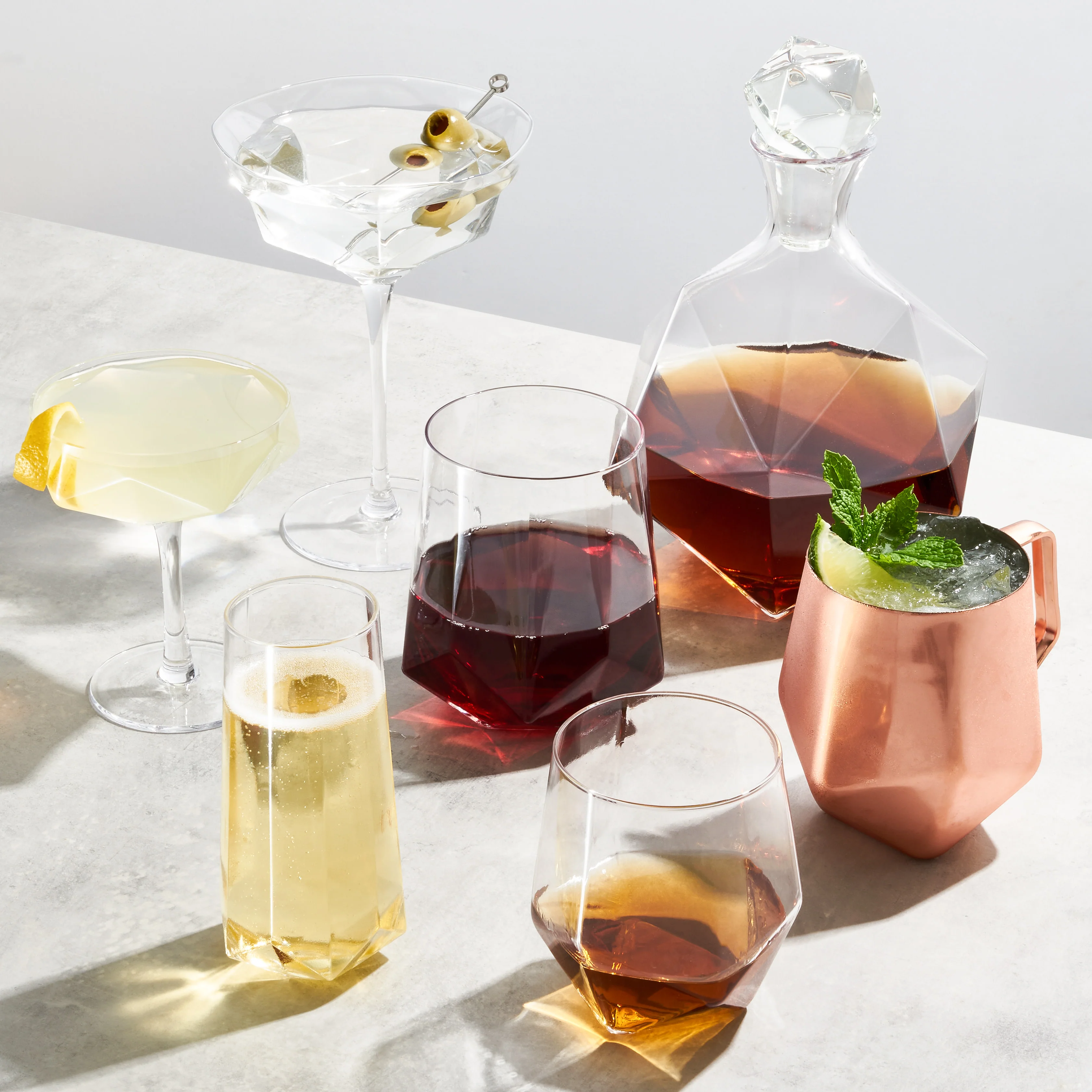 Seneca Faceted Crystal Liquor Decanter - Image 3