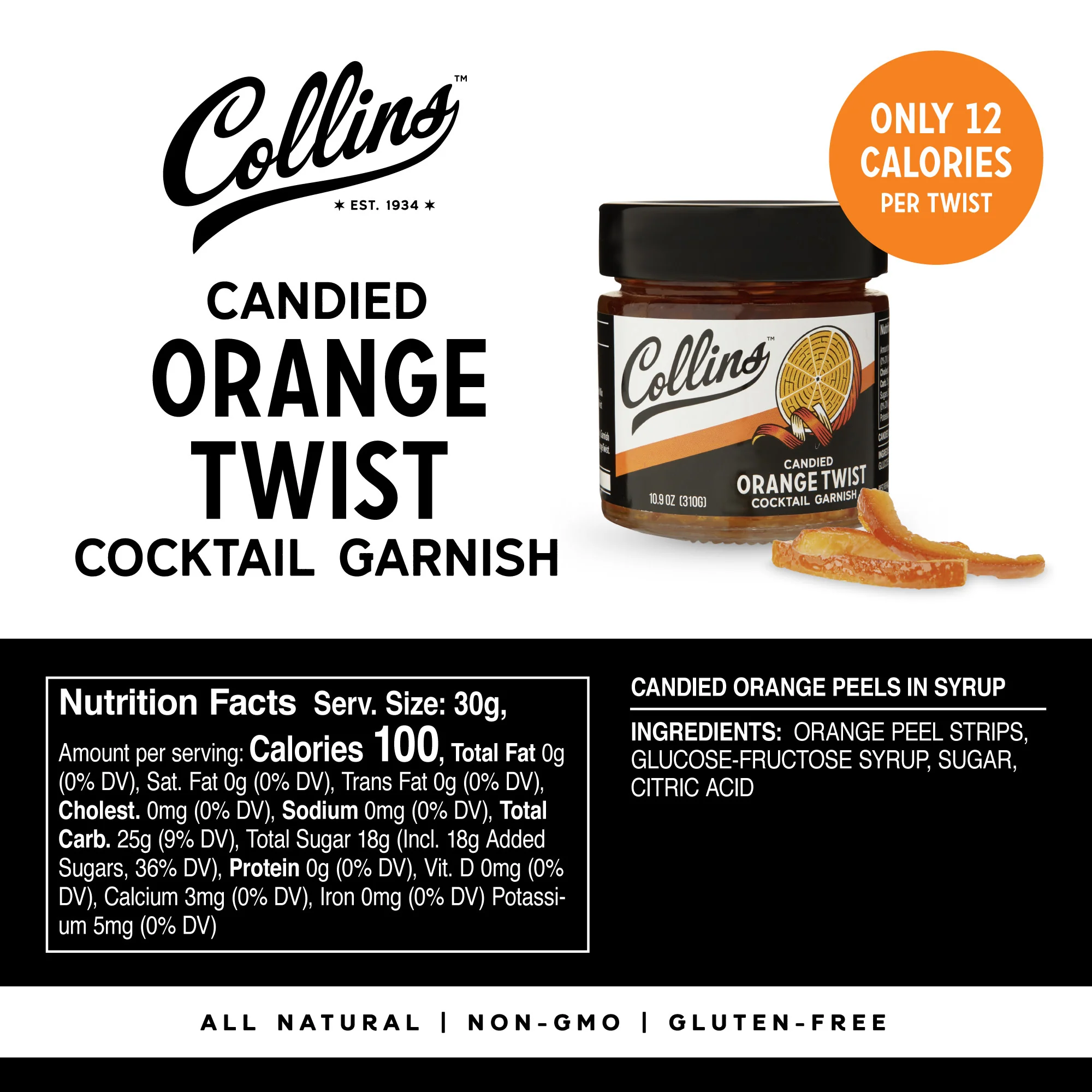 Candied Orange Twist in Syrup, 10.9 oz - Image 5