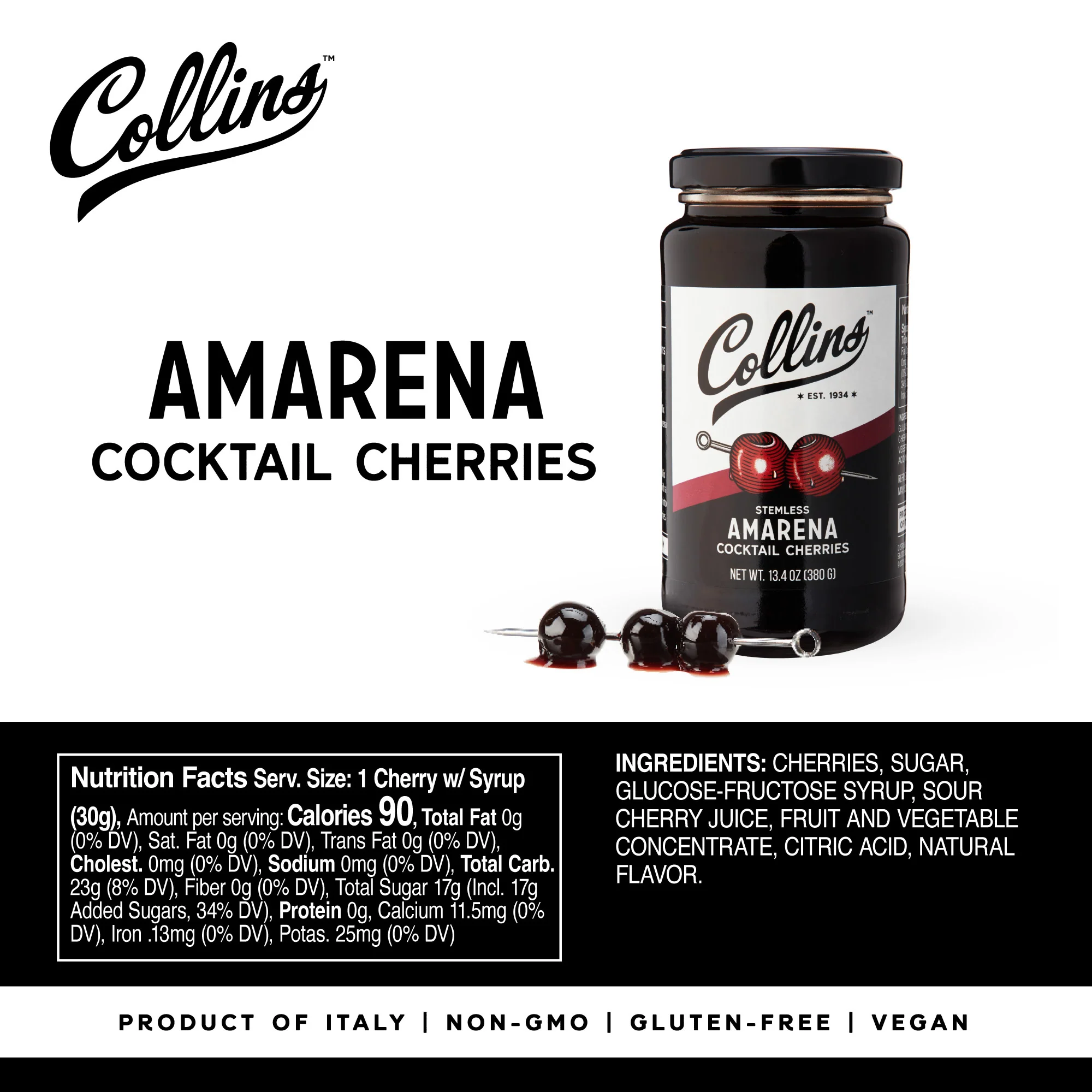 Stemless Amarena Cherries 13.4 oz - Image 5